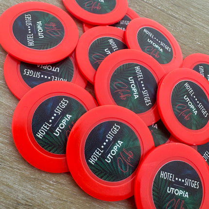 Wertmarken Chips selbst gestalten Ø40 mm - 100 Stück