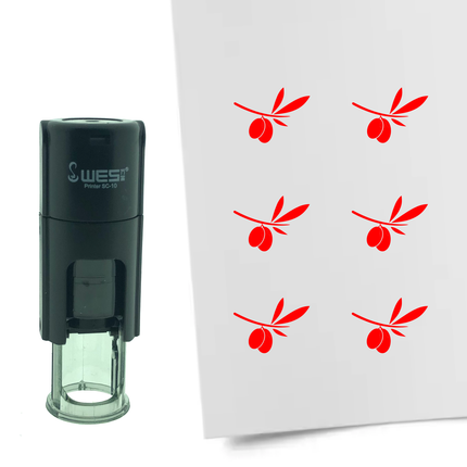 Stempel Olivenzweig Ø10mm rund