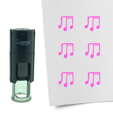 Stempel Musiknoten Ø10mm rund