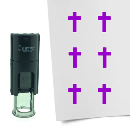 Stempel Sakrales Kreuz Ø10mm rund
