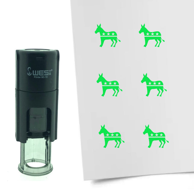 Stempel Demokraten Esel Ø10mm rund