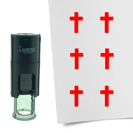 Stempel Sakrales Kreuz Ø10mm rund