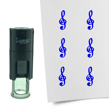 Stempel Notenschlüssel Ø10mm rund