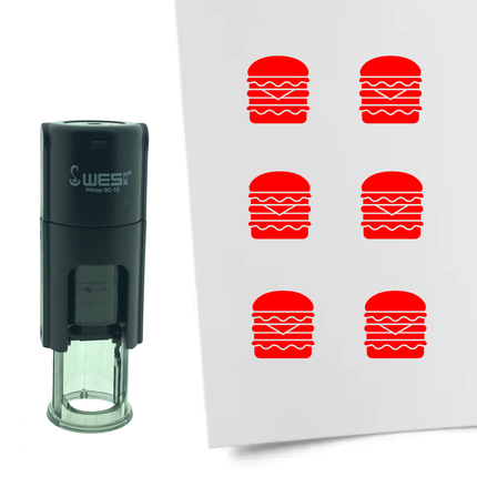 Stempel Doppelter Hamburger Ø10mm rund