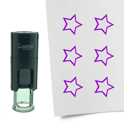 Stempel Umrandeter Stern Ø10mm rund