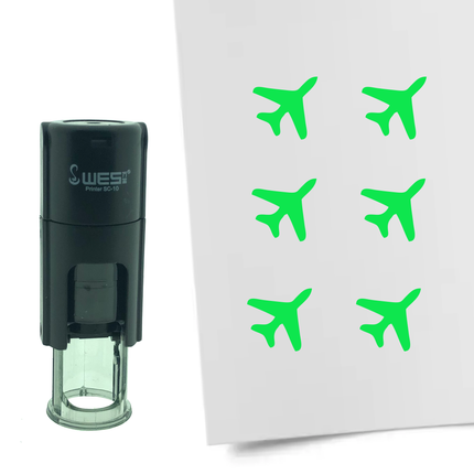 Stempel Flugzeug Ø10mm rund