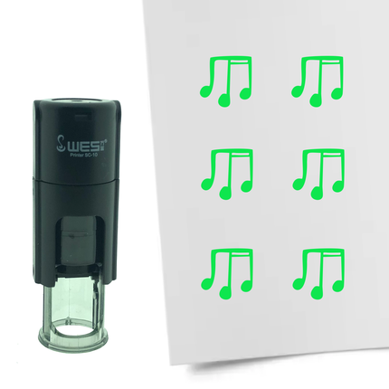 Stempel Musiknoten Ø10mm rund