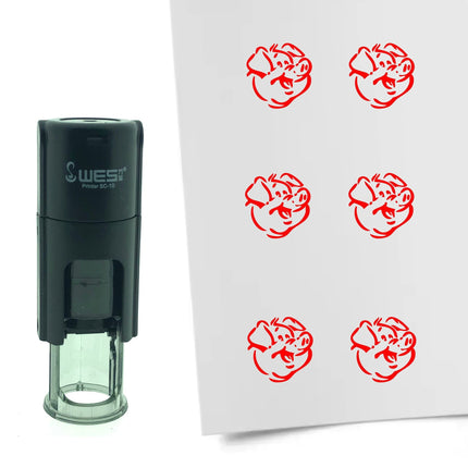Stempel Schwein Ø10mm rund