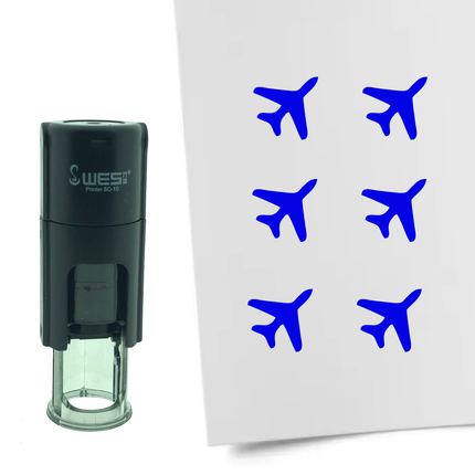 Stempel Flugzeug Ø10mm rund