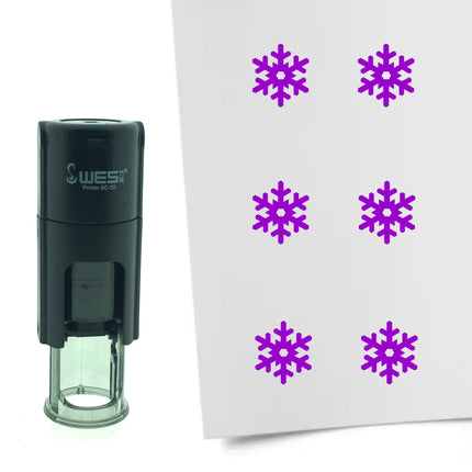 Stempel Schneeflocke Ø10mm rund