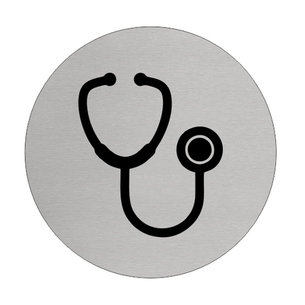 Türschild Ø75mm Sprechzimmer