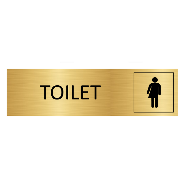 Türschild Toilet genderneutraal