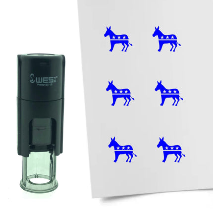 Stempel Demokraten Esel Ø10mm rund