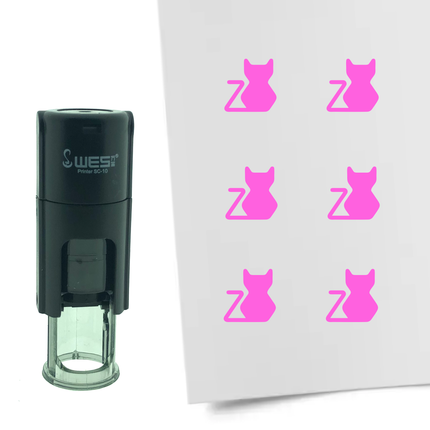 Stempel Katze Ø10mm rund