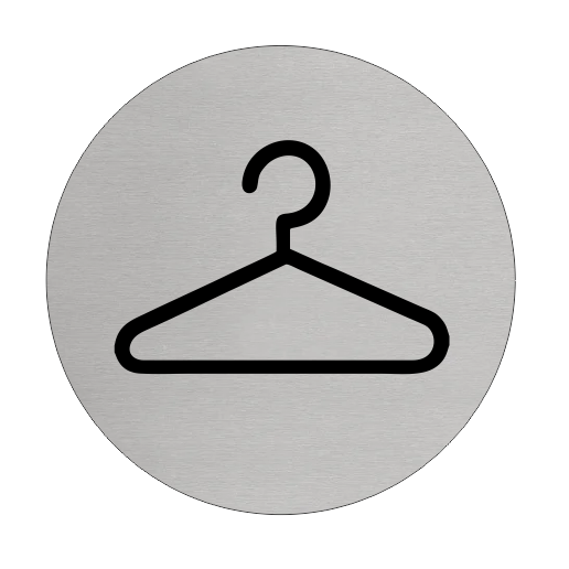 Türschild Ø75mm Garderobe