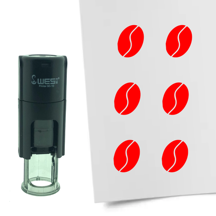 Stempel Kaffeebohne Ø10mm rund