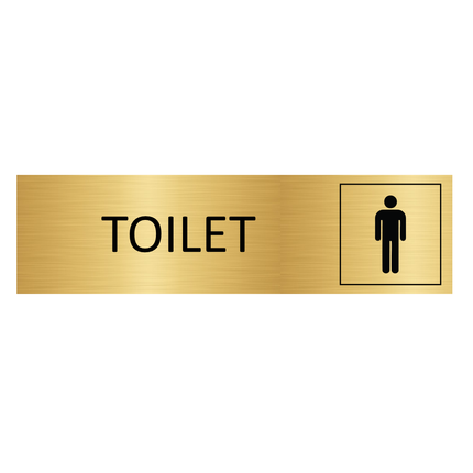 Türschild Toilet Mann