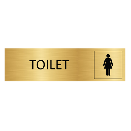 Türschild Toilet Frau