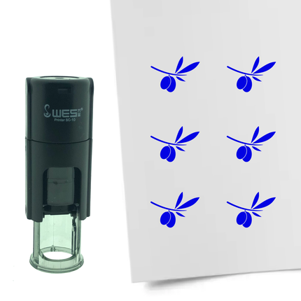 Stempel Olivenzweig Ø10mm rund