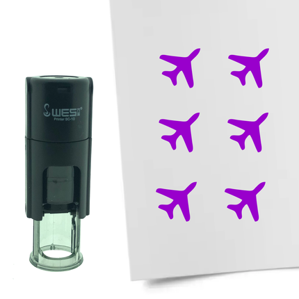 Stempel Flugzeug Ø10mm rund