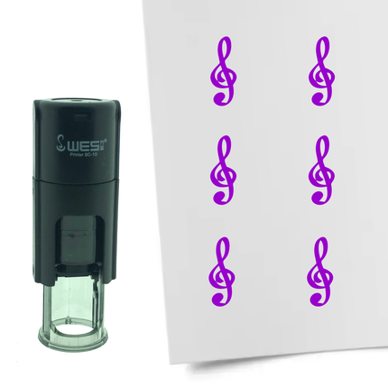 Stempel Notenschlüssel Ø10mm rund