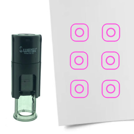 Stempel Instagram Logo Ø10mm rund