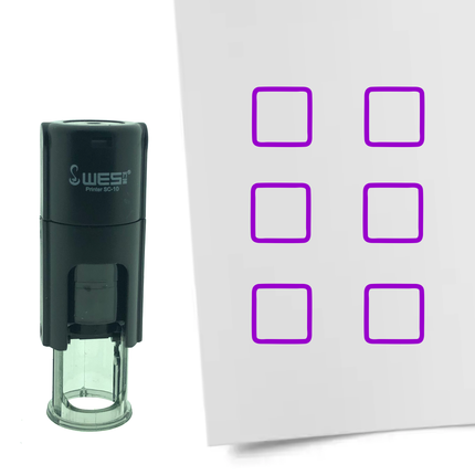 Stempel Checkbox Ø10mm rund