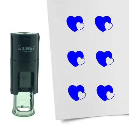 Stempel Verschlugende Herzen Ø10mm rund
