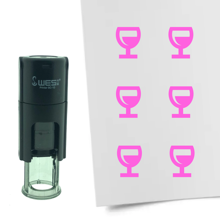 Stempel Weinglas Ø10mm rund