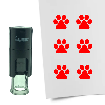 Stempel Pfote Ø10mm rund