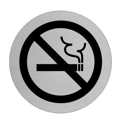 Türschild Ø75mm Rauchen verboten