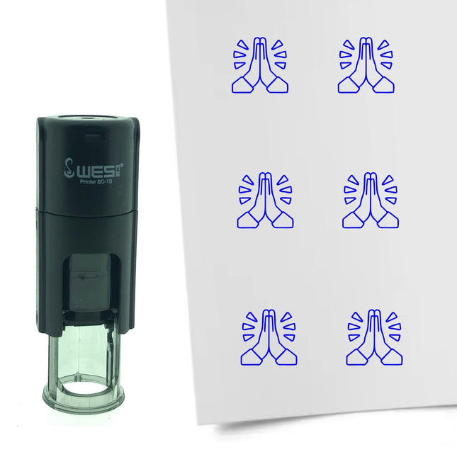 Stempel Gefaltete Hände Ø10mm rund