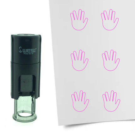 Stempel Mr. Spock Hand Ø10mm rund