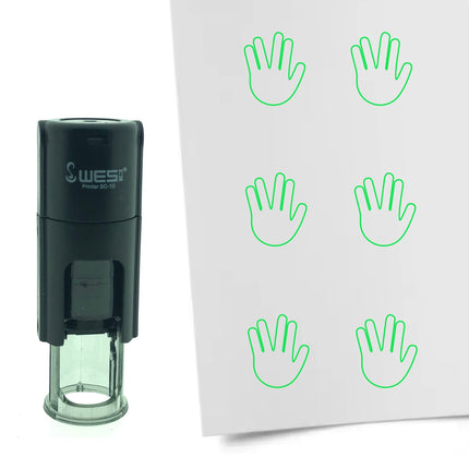 Stempel Mr. Spock Hand Ø10mm rund