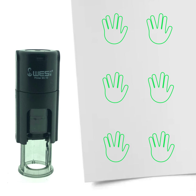 Stempel Mr. Spock Hand Ø10mm rund