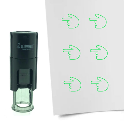Stempel Zeigefinger nach Links Ø10mm rund