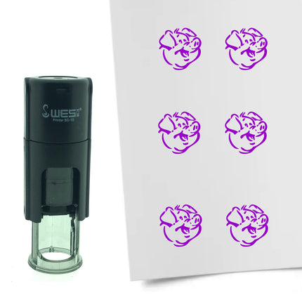 Stempel Schwein Ø10mm rund