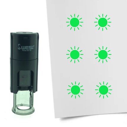 Stempel Sonne Ø10mm rund