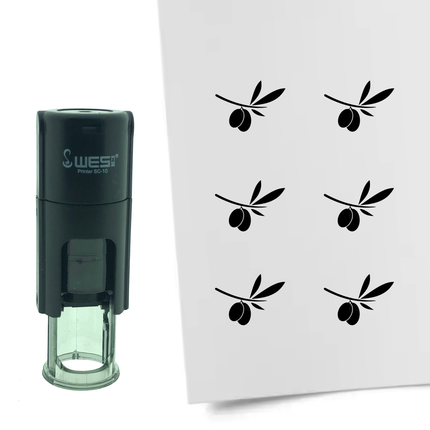 Stempel Olivenzweig Ø10mm rund