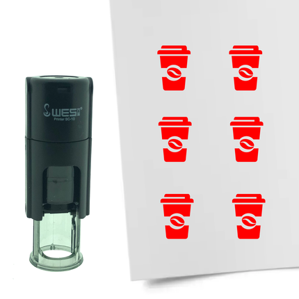 Stempel Kaffebecher Ø10mm rund