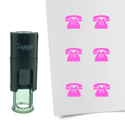 Stempel Telefon Ø10mm rund