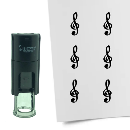 Stempel Notenschlüssel Ø10mm rund