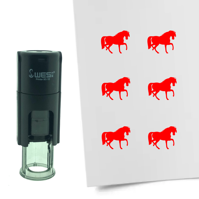 Stempel Pferd Ø10mm rund