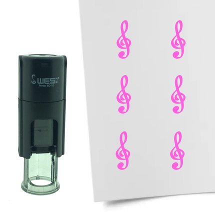 Stempel Notenschlüssel Ø10mm rund