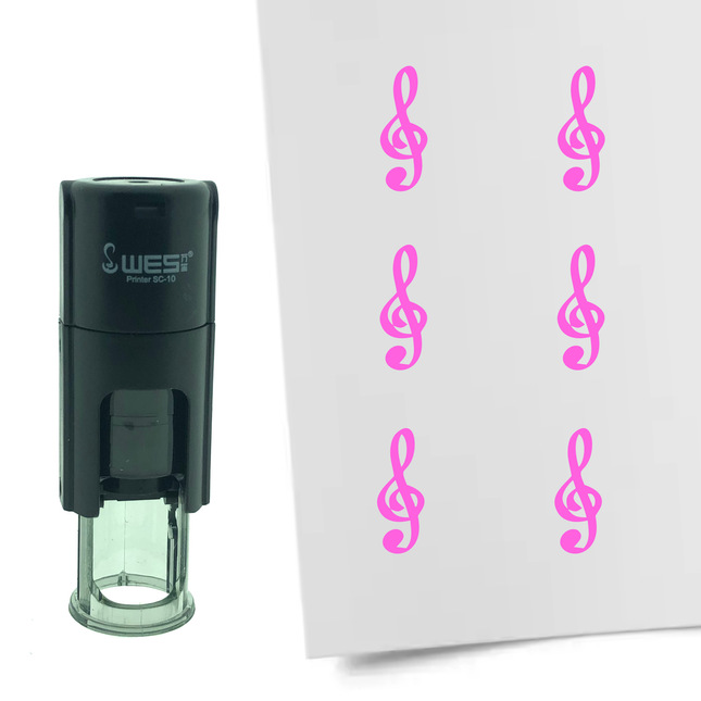 Stempel Notenschlüssel Ø10mm rund