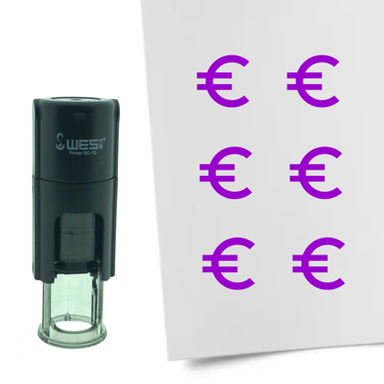 Stempel Euro-Zeichen Ø10mm rund