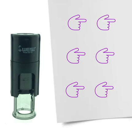 Stempel Zeigefinger nach Recht Ø10mm rund