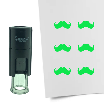 Stempel Schnurrbart Ø10mm rund