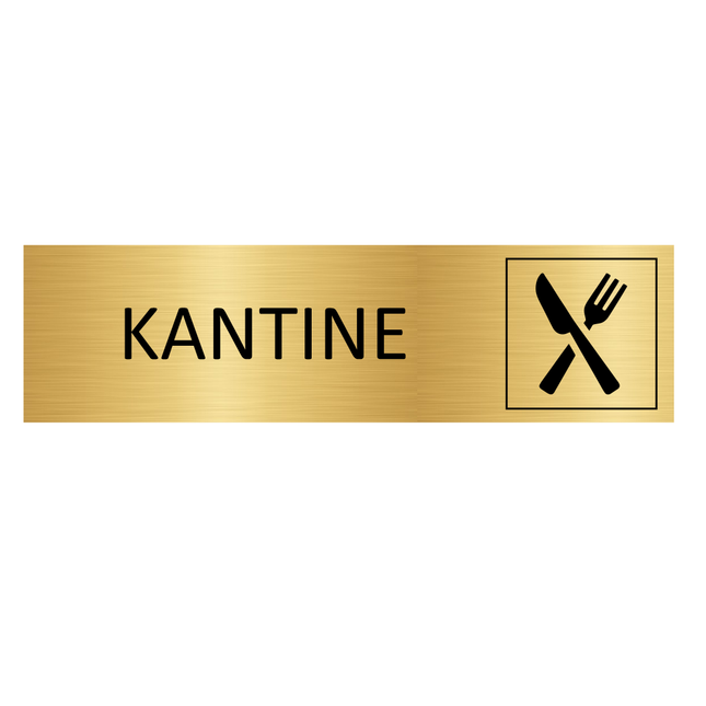 Türschild Kantine