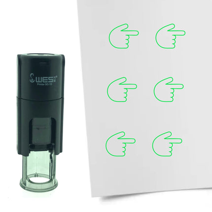 Stempel Zeigefinger nach Recht Ø10mm rund
